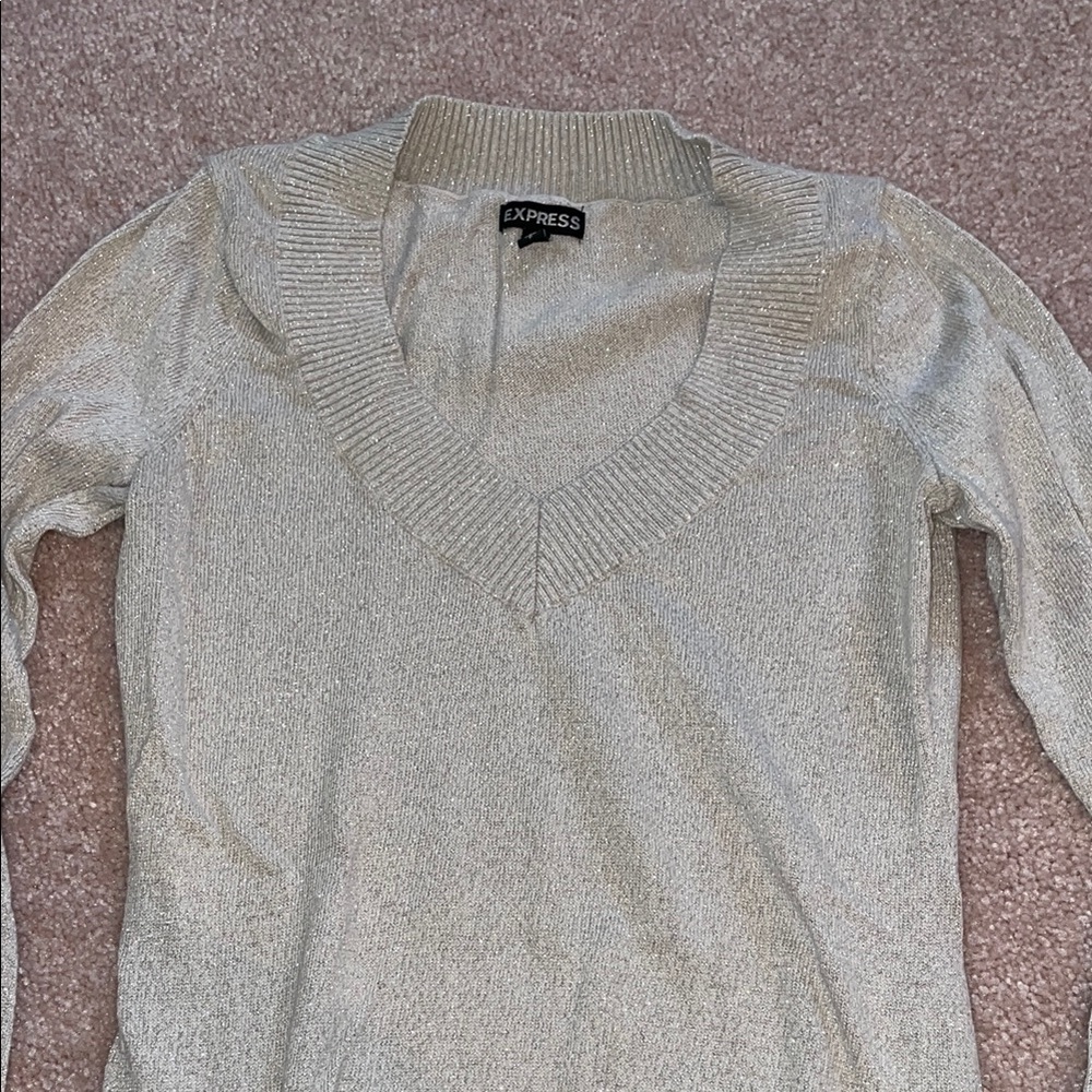 Express Women's Silver Sweater